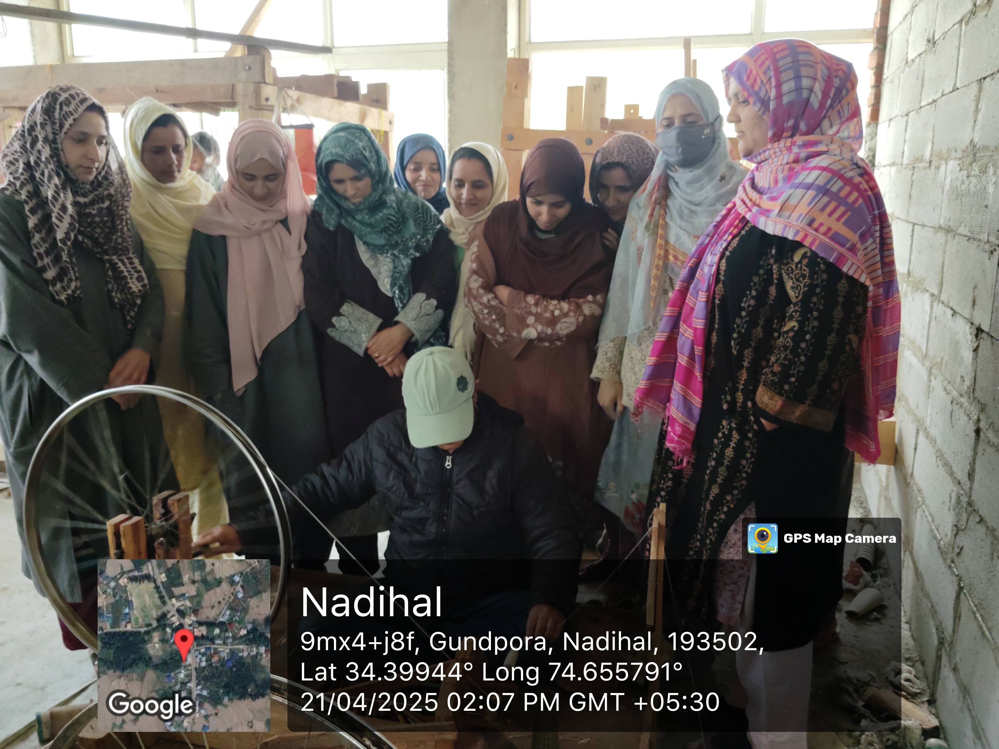 Hands on training of wool artisans on warping methodologies